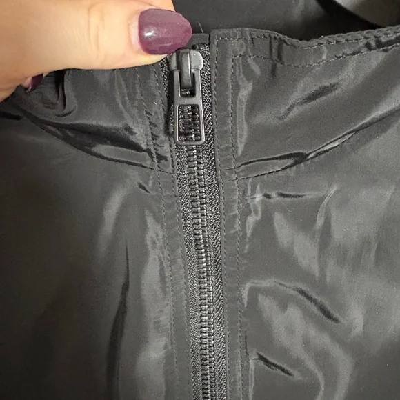 Good American Dolman-Sleeve Cropped Track Jacket Black Womens  SZ 3/L - Picture 4 of 8